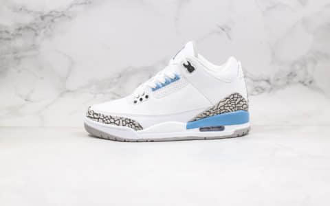 乔丹Air Jordan 3 UNC纯原版本北卡蓝配色AJ3原盒原标内置气垫区别市面通货版本 货号：CT8532-104