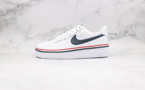 耐克Nike Air Force 1 Low纯原版本低帮空军一号黑白红色拼接缎带配色内置气垫原材料一比一打造 货号：CJ1377-100