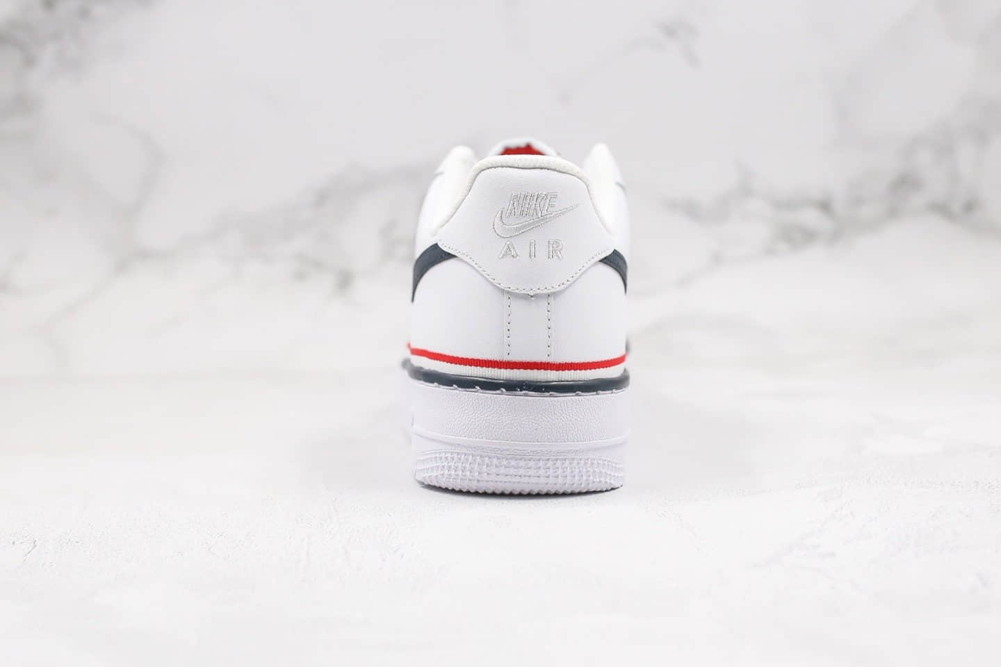 耐克Nike Air Force 1 Low纯原版本低帮空军一号黑白红色拼接缎带配色内置气垫原材料一比一打造 货号：CJ1377-100