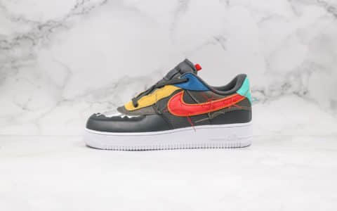 耐克Nike Air Force 1 Low BHM纯原版本低帮空军一号黑人月撞色配件齐全原盒原标 货号：CT5534-001