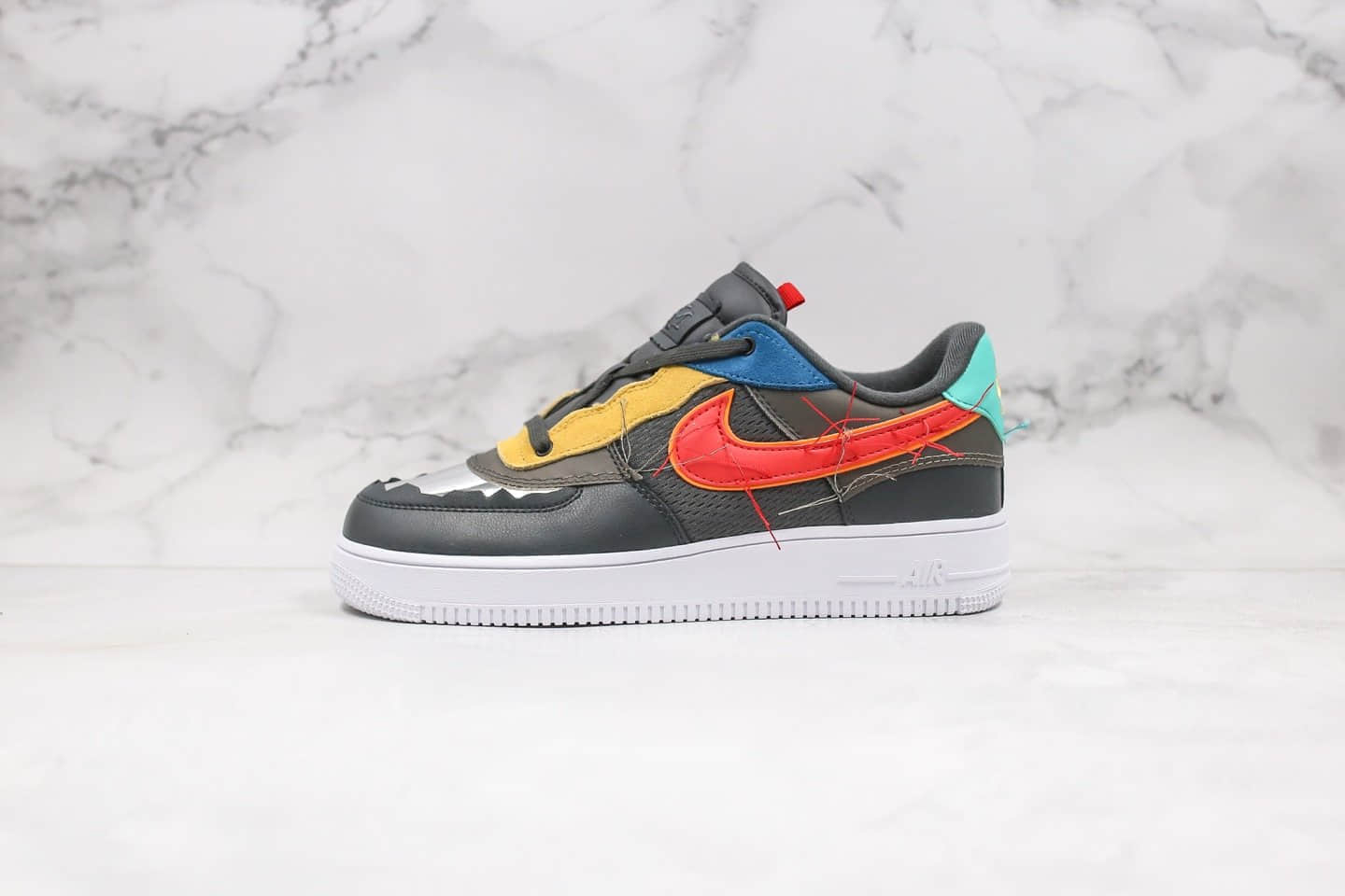 耐克Nike Air Force 1 Low BHM纯原版本低帮空军一号黑人月撞色配件齐全原盒原标 货号：CT5534-001