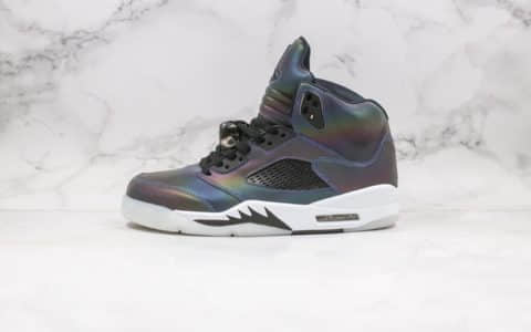 乔丹Air Jordan 5 WMNS Oil Grey纯原版本夜店神器AJ5变色龙配色内置气垫原档案数据开发 货号：CD2722-001