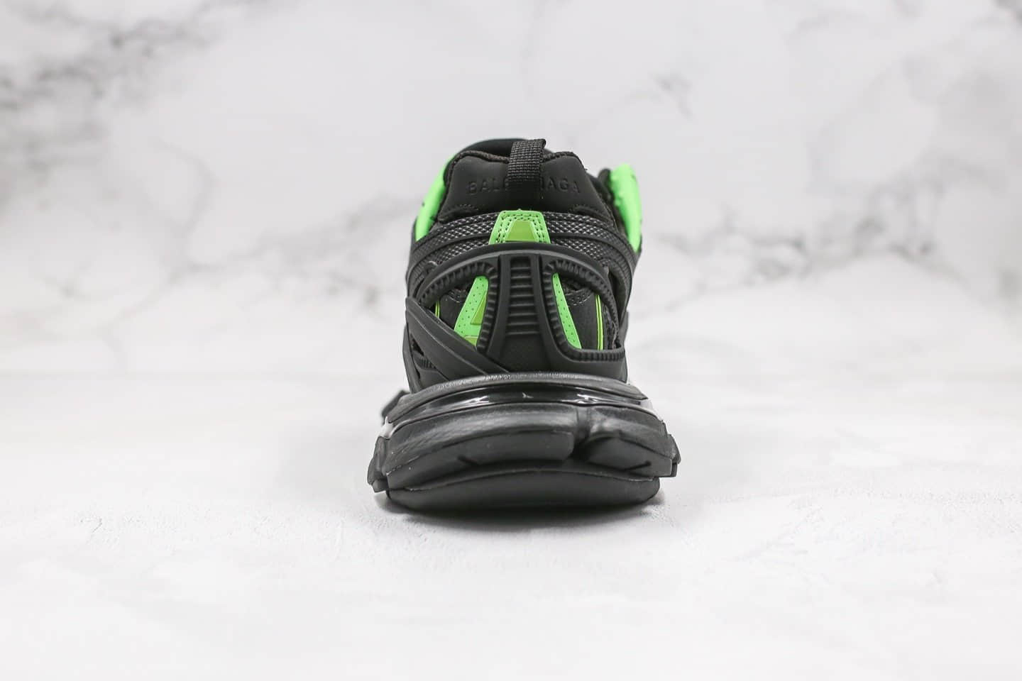 巴黎世家Balenciaga Track 4.0纯原版本复古老爹鞋4代黑绿色内置气垫原盒配件齐全