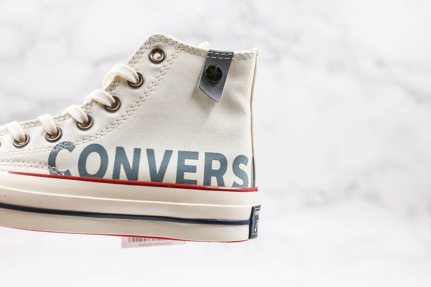 匡威Chinatown Market x Converse Chuck 70s联名款温变字母米白色公司级版本正确硅蓝中底原盒原标