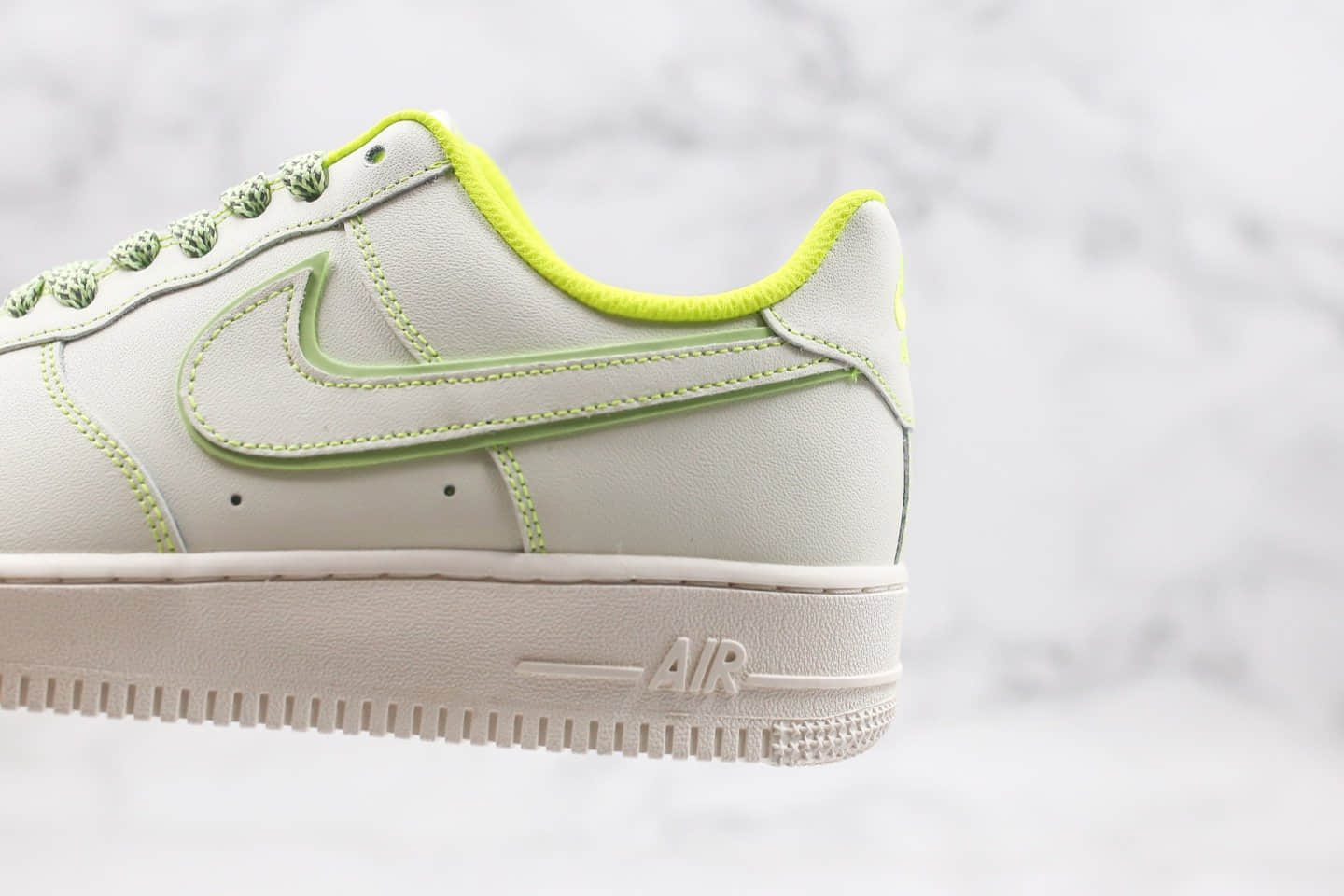 耐克Nike Air Force 1 '07 LV8纯原版本低帮空军一号3M满天星反光3D立体勾白绿色内置气垫原档案数据开发 货号：315122-909