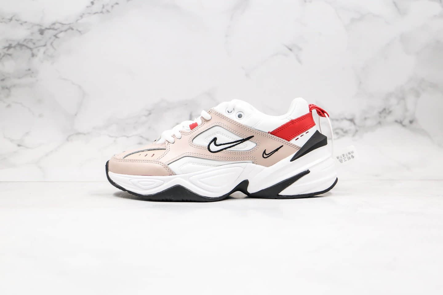 耐克Nike Air Monarch the M2K Tekno纯原版本复古老爹鞋M2K豆沙粉色原盒原标区别市面通货版本 货号：AO3108-205