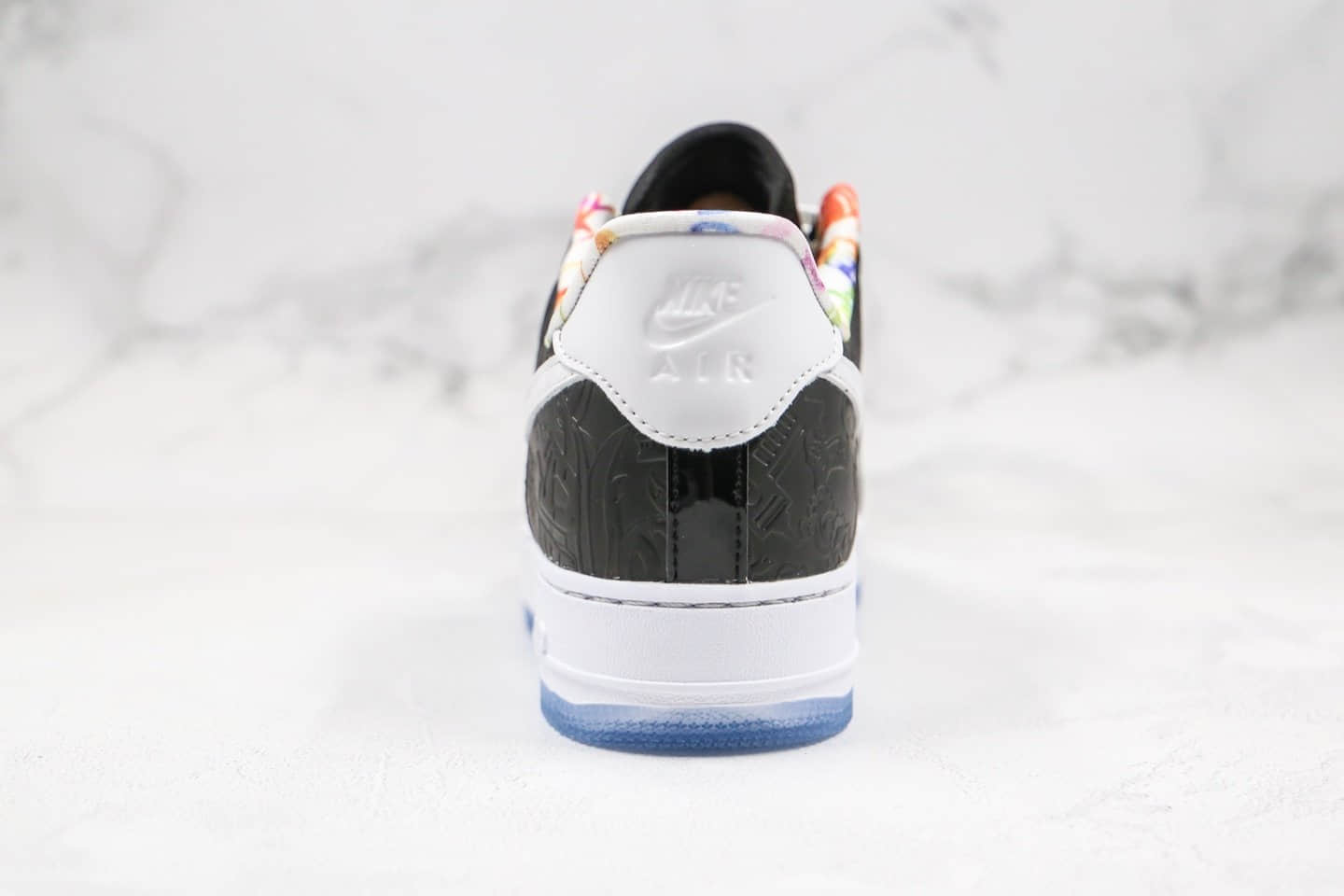 耐克Nike Air Force 1 Low 07 PRM纯原版本低帮空军一号鼠年限定铜钱黑色皮革剪纸配色内置气垫原盒原标 货号：CU8870-118