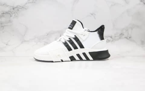 阿迪达斯Adidas EQT Basketball ADV纯原版本慢跑鞋EQT白黑色原盒原标原楦头纸板打造 货号：AQ1018