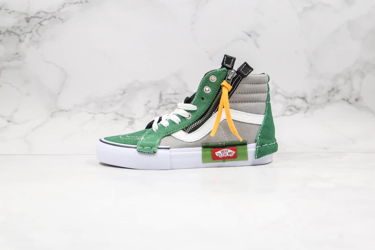 万斯Vans Vault Sk8-Hi Cap LX公司级版本高帮解构绿色帆布鞋原厂硫化大底原档案数据开发