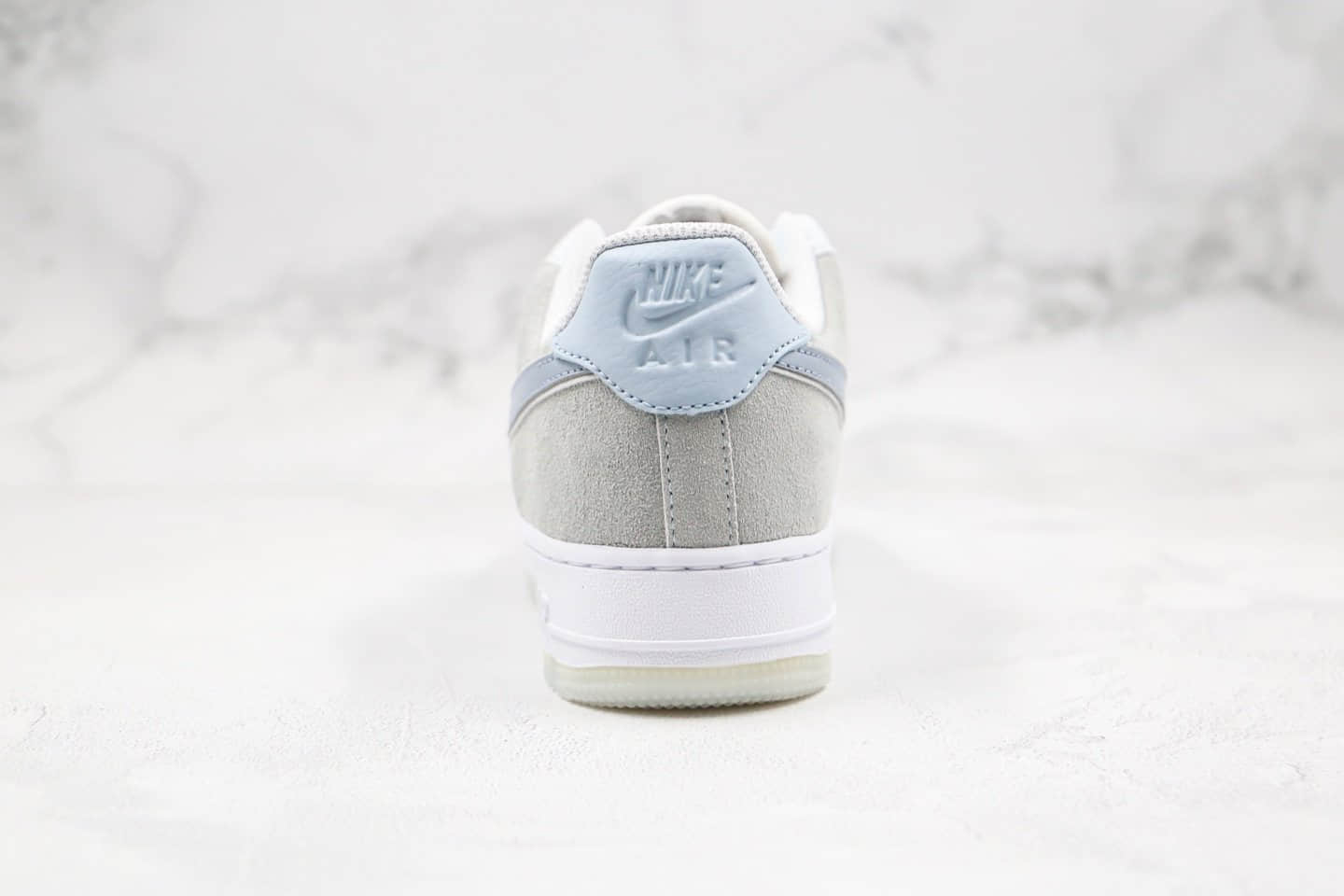 耐克Nike Air Force 1 07 LV8 2 Blue White纯原版本低帮空军一号冰蓝灰蓝色内置气垫原楦头纸板打造 货号：AO2425-400