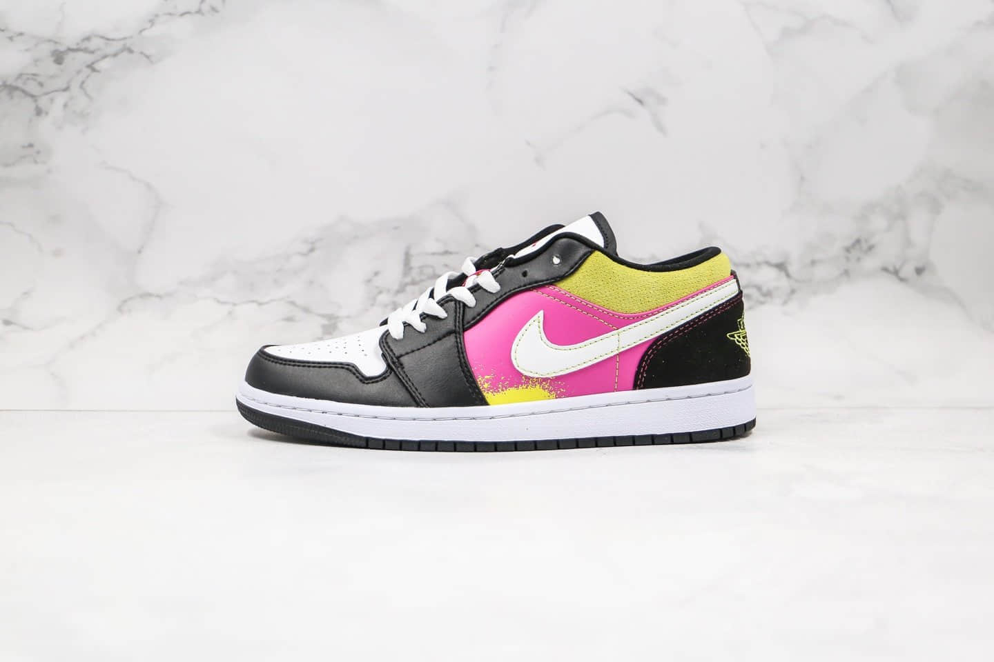 乔丹Air Jordan 1 Low纯原版本低帮AJ1黑芥末黄配色正确头层皮革鞋面原厂后跟定型 货号：CW5564-001