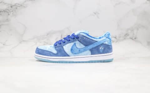 耐克StrangeLove x Nike SB Dunk Low Valentine's Day纯原版本低帮DUNK情人节限定白蓝丝绒配色内置气垫原盒原标