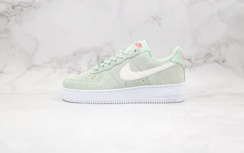 耐克Nike Air Force 1 Frost Green纯原版本低帮空军一号薄荷绿霜淡草绿色3M反光勾内置气垫原盒原标 货号：CV3026-300