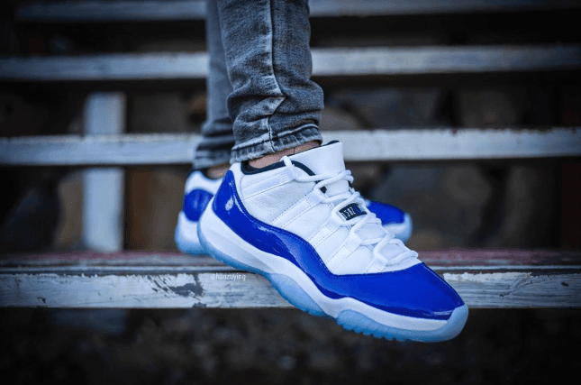 全新AJ11 Low“Concord”上脚图曝光！不一样的“康扣”！ 货号：AH7860-100