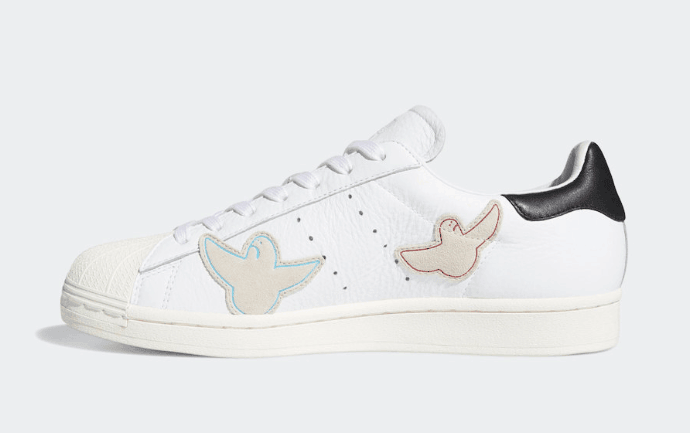 可爱插画图案点缀！Mark Gonzales x adidas贝壳头即将发售！ 货号：FW8029