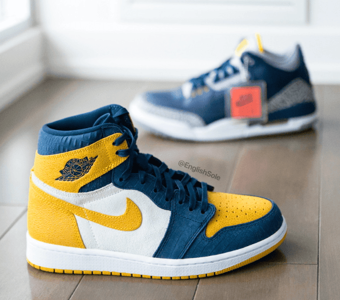 密歇根 Air Jordan 1 PE美照释出！设计规格极高！