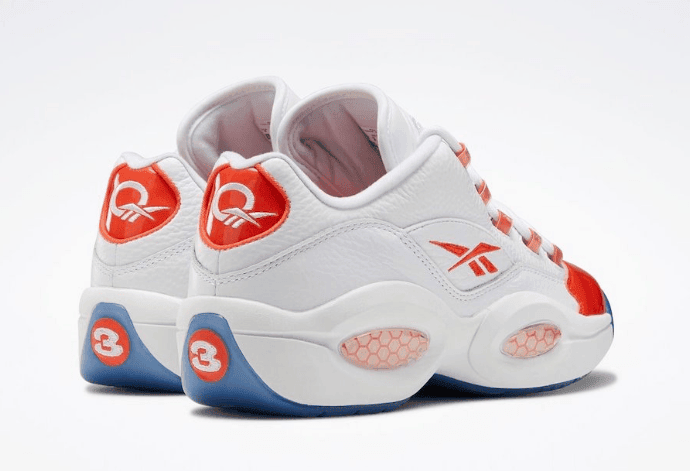 吸睛“橙脚趾”！艾弗森战靴Reebok Question Low新配色曝光！ 货号：FX4999