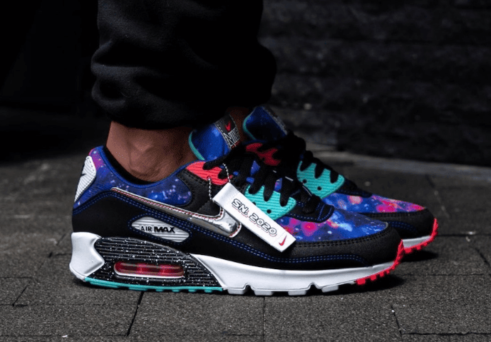 银河星空主题！Nike Air Max 90“ Galaxy”上脚图曝光！ 货号：CW6018-001