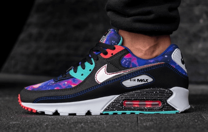 银河星空主题！Nike Air Max 90“ Galaxy”上脚图曝光！ 货号：CW6018-001