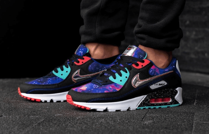 银河星空主题！Nike Air Max 90“ Galaxy”上脚图曝光！ 货号：CW6018-001