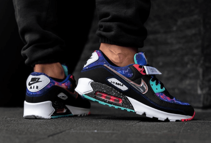 银河星空主题！Nike Air Max 90“ Galaxy”上脚图曝光！ 货号：CW6018-001