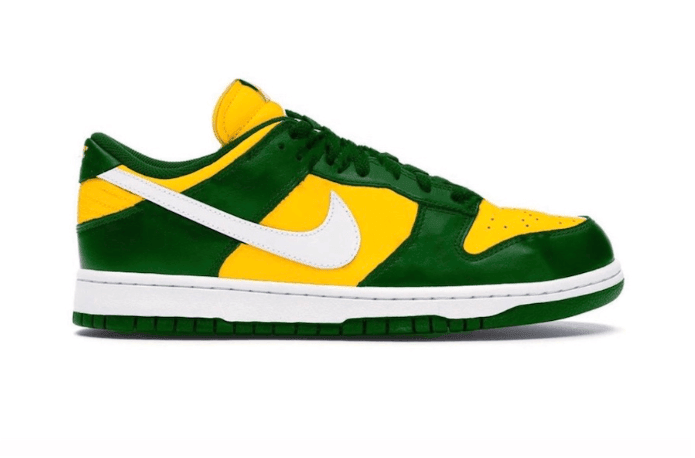 酷似20年前的“巴西”配色！全新Nike Dunk Low SP今夏登场！ 货号：CU1727-700