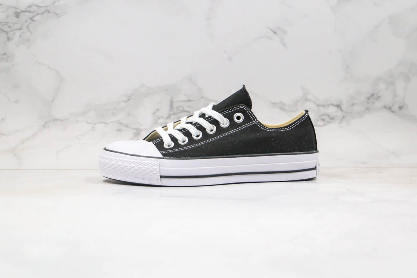 匡威CONVERSE ALL STAR 100 COLOR公司级版本山本耀司女儿联名款歪头斜角黑色原盒原标 货号：LCE3590101