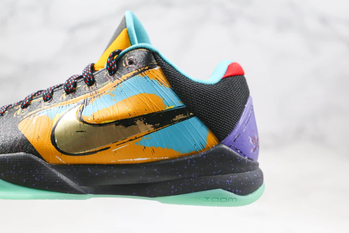 耐克Nike Zoom Kobe 5 Prelude纯原版本科比5代金黄绿色大师之路系列内置碳板气垫支持实战 货号：639691-700