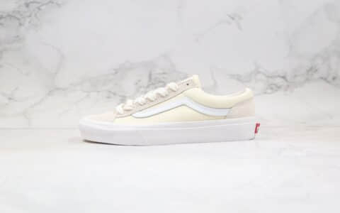 万斯Vans Style 36公司级版本低帮硫化板鞋经典小头系列米白色原盒原标原厂硫化大底