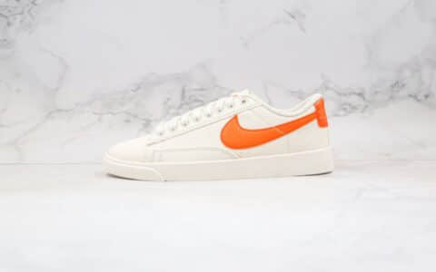 耐克Nike Blazer Low LX Plant Color Wmns Collection pink公司级版本低帮开拓者北京限定白橙色原档案数据开发 货号：AV9371-107