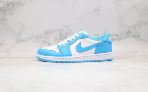 乔丹Air Jordan 1 Low UNC x Nike SB低帮SB联名款AJ1北卡蓝配色纯原版本正确鞋面材质卡色原盒原标 货号：CJ7891-401