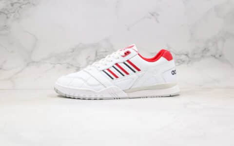 阿迪达斯adidas AR trainer纯原版本三道杠校园板鞋白红色正确头层皮革鞋面原鞋开模一比一打造 货号：EF5945