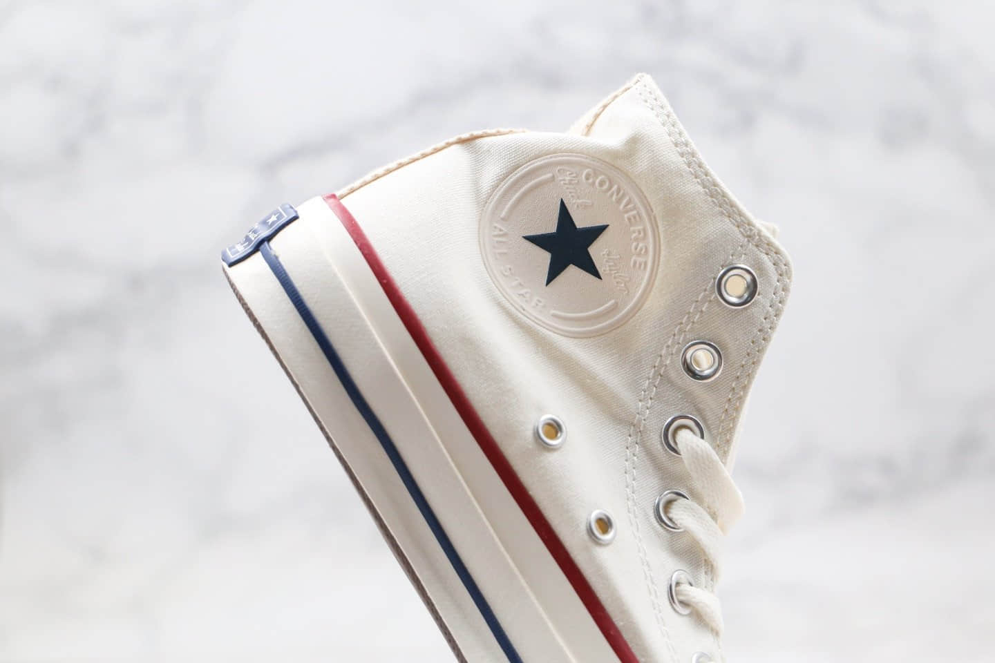 匡威CONVERSE ALL STAR J VTG 59 HI timeline 2020SS公司级版本日产版本高帮VTG粗边高帮米白色黑标帆布鞋原厂硫化大底正确硅蓝PU软中底