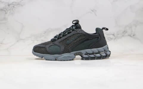 耐克Nike Air Zoom Spiridon Caged 2 x Stussy纯原版本斯图西联名款复古气垫鞋黑色原鞋开模一比一打造 货号：CQ5486-001