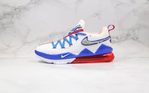 耐克Nike LeBron 17 Low“ Tune Squad”纯原版本詹姆斯17代低帮大灌篮兔八哥白红蓝色原楦开发全码出货 货号：CD5007-100