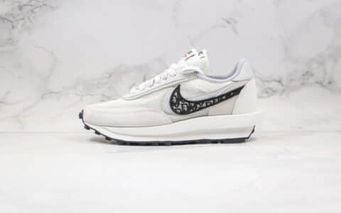 耐克Sacai x Dior x Nike LVD Waffle Daybreak纯原版本迪奥联名华夫跑鞋灰黑色原材打造区别市面通货 货号：CN8898-002