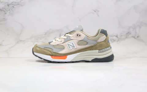 新百伦New Balance Made in USA M992纯原版本美产系列慢跑鞋卡其色原盒配件原楦头纸板打造 货号：W992WT