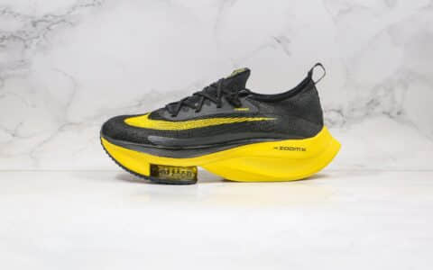 耐克Nike Air Zoom Alphafly NEXT%「破2」纯原版本马拉松厚底跑步鞋黑黄色内置碳板加气垫 货号：CI9925-700