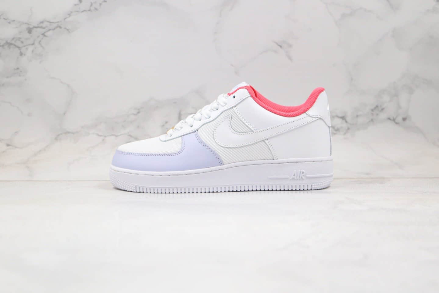 耐克Nike Air Force 1'07 Low cactus jack纯原版本低帮空军一号白紫粉红色内置气垫原盒原标 货号：AH9688-022