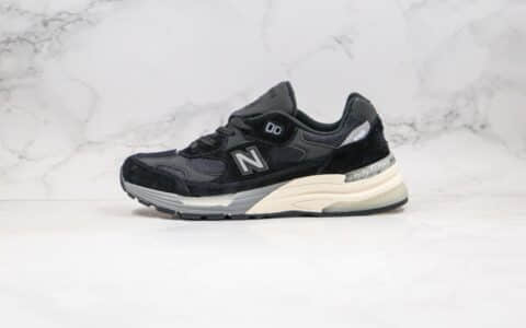 新百伦New Balance Made in USA M992纯原版本美产血统NB992老爹鞋黑米白银灰原楦头纸板打造正确猪八材质 货号：W992BL