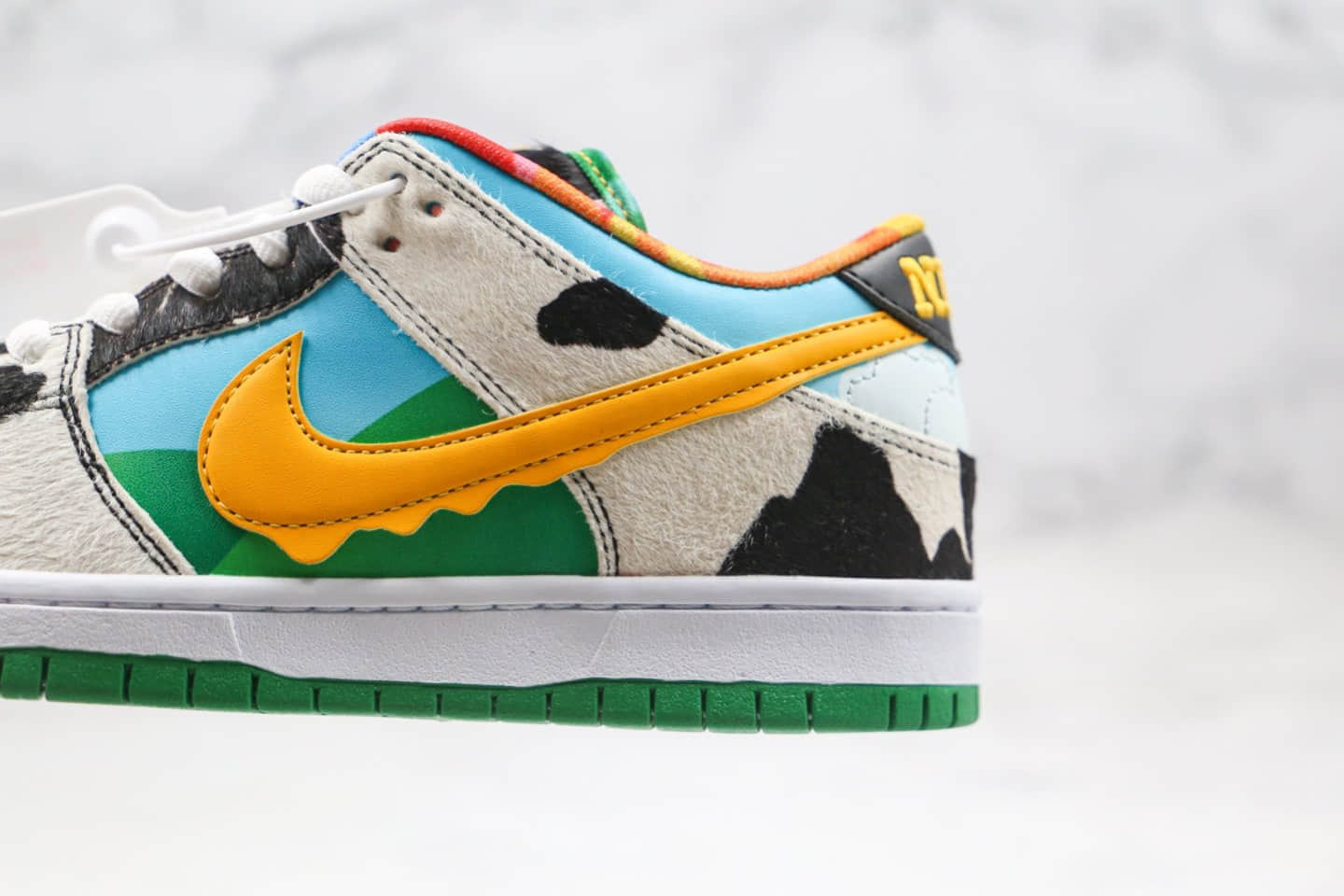 耐克Nike SB Dunk Low Pro QS x Ben & Jerry纯原版本联名款SB板鞋牛奶冰淇淋配色原楦头纸板打造 货号：CU3244-100