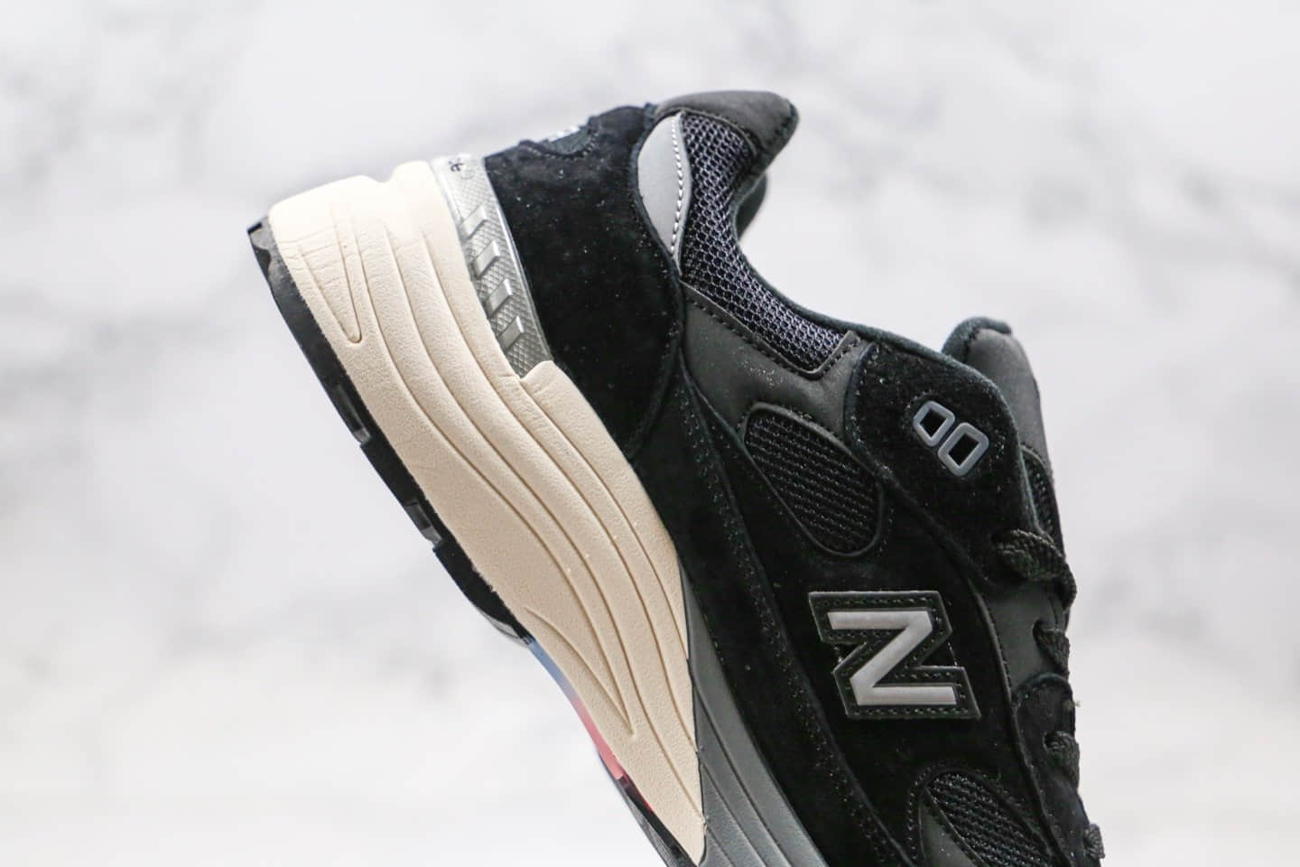 新百伦New Balance Made in USA M992纯原版本美产血统NB992老爹鞋黑米白银灰原楦头纸板打造正确猪八材质 货号：W992BL