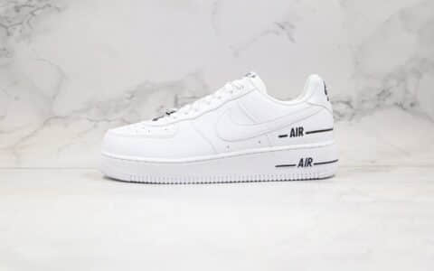 耐克Nike Air Force 1 Low Double Air纯原版本低帮空军一号黑白串标内置气垫 货号：CJ1379-100