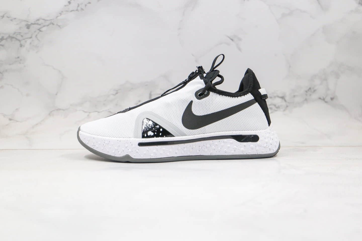 耐克Nike PG 4 EP纯原版本保罗乔治四代篮球鞋黑白色内置气垫支持实战 货号：CD5082-100