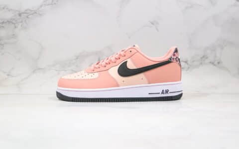 耐克Nike Air Force 1纯原版本低帮空军一号樱花粉配色内置气垫正确鞋面卡色 货号：CU6649-100