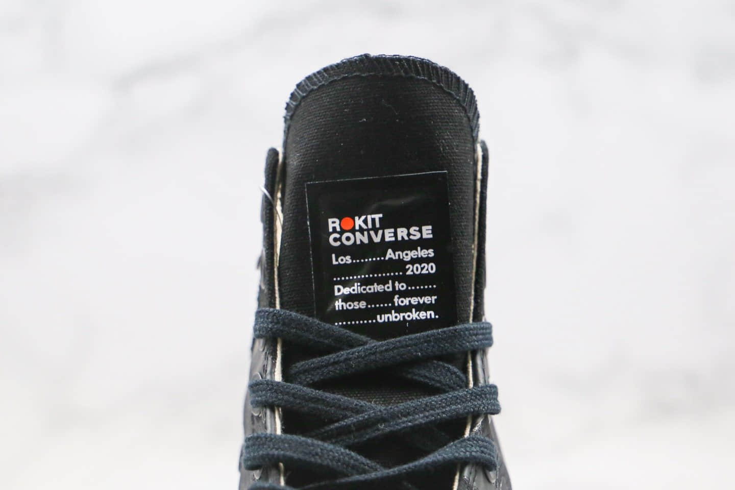 匡威Converse Chuck 70 x ROKIT联名款公司级版本尼龙帆布拼接黑色高帮帆布鞋原厂硫化大底