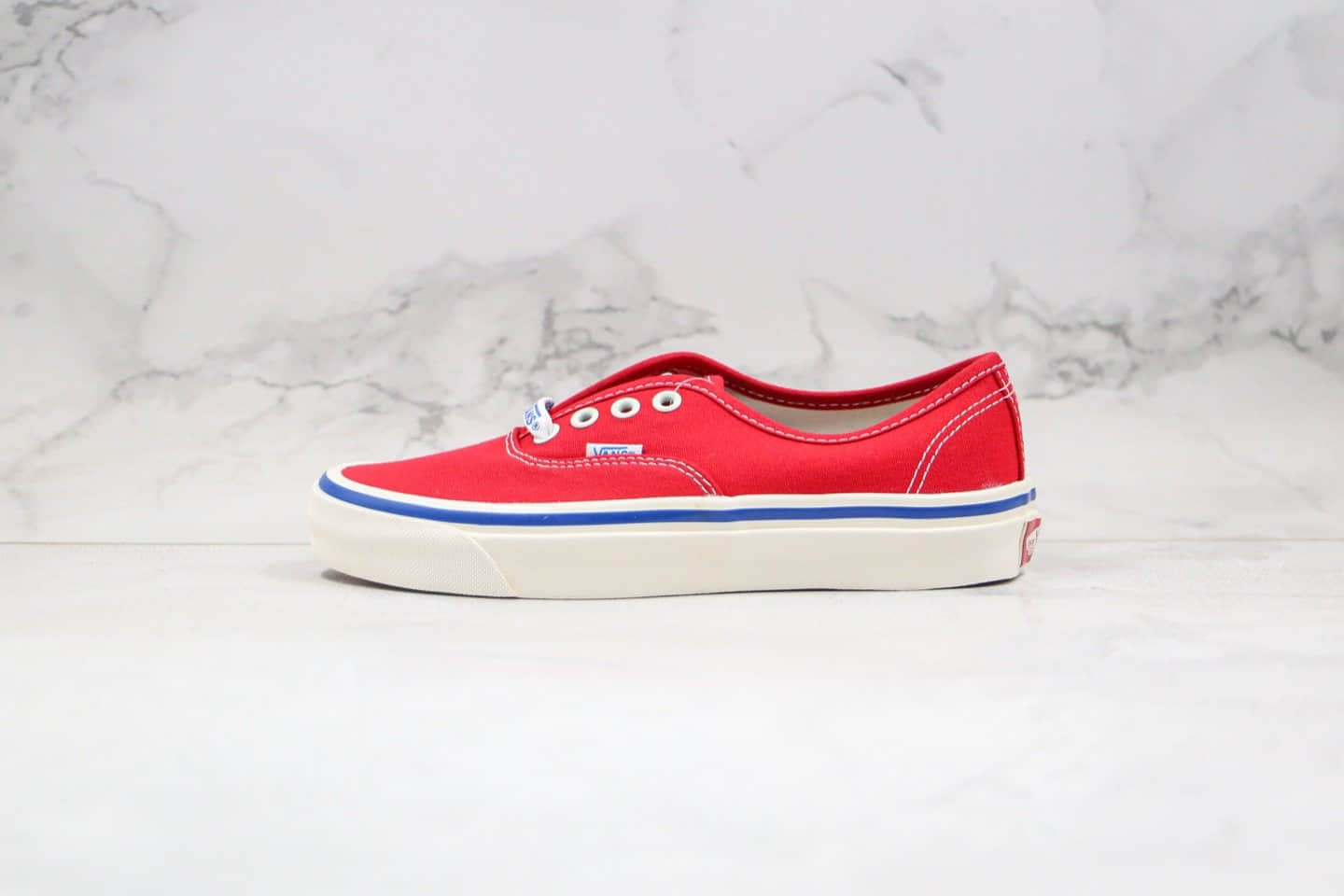 万斯Vans AUTHENTIC公司级版本安纳海姆红色低帮帆布鞋原楦头纸板打造原盒原标