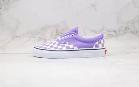 万斯VANS ERA公司级版本低帮硫化板鞋香芋紫棋盘格子原盒原标原代工厂出品