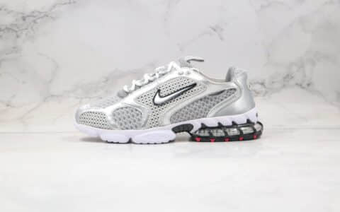 耐克Nike Air Zoom Spiridon Cage 2 x Stussy纯原版本斯图西联名款复古老爹鞋银色内置气垫原楦头纸板打造 货号：CD3613-001