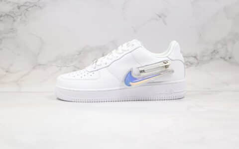 耐克Nike Air Force 1 Low 07 PRM Zip Swoosh纯原版本低帮空军一号拉链镭射换钩内置气垫原盒原标 货号：CW6558-100